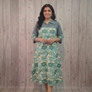 Women's one-piece Dress (Jungle Green)